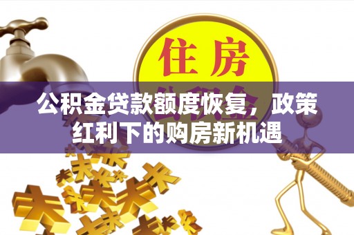 射阳公积金贷款额度恢复，政策红利下的购房新机遇