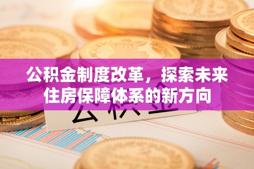 射阳公积金制度改革，探索未来住房保障体系的新方向
