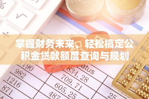 射阳掌握财务未来，轻松搞定公积金贷款额度查询与规划