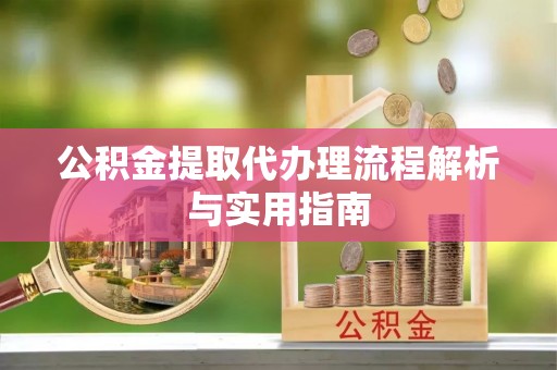 射阳公积金提取代办理流程解析与实用指南
