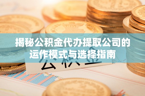 射阳揭秘公积金代办提取公司的运作模式与选择指南