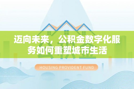 射阳迈向未来，公积金数字化服务如何重塑城市生活