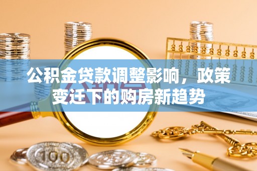 射阳公积金贷款调整影响，政策变迁下的购房新趋势