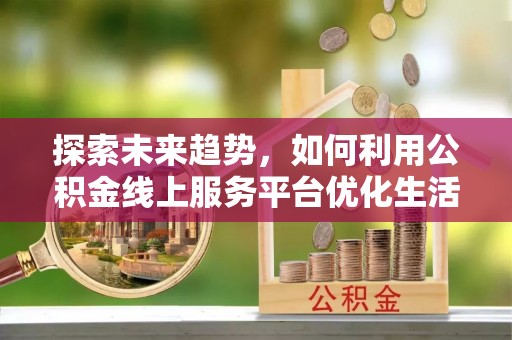 射阳探索未来趋势，如何利用公积金线上服务平台优化生活