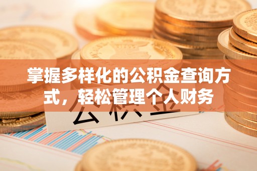 射阳掌握多样化的公积金查询方式，轻松管理个人财务