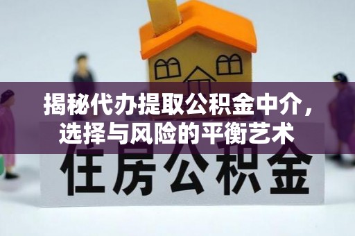 射阳揭秘代办提取公积金中介，选择与风险的平衡艺术