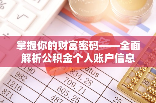 射阳掌握你的财富密码——全面解析公积金个人账户信息
