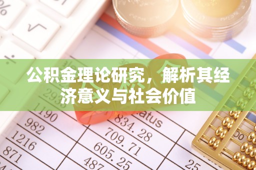 射阳公积金理论研究，解析其经济意义与社会价值