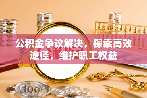 射阳公积金争议解决，探索高效途径，维护职工权益