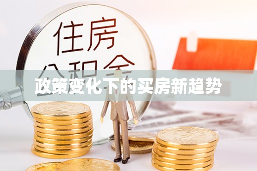 射阳政策变化下的买房新趋势
