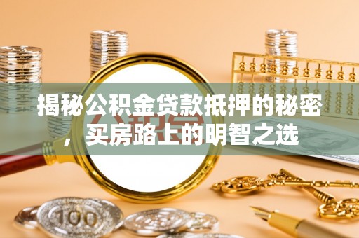 射阳揭秘公积金贷款抵押的秘密，买房路上的明智之选