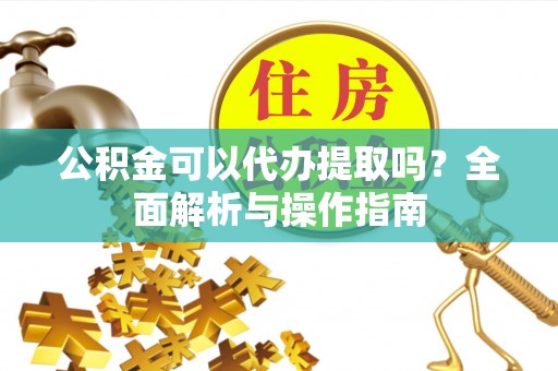 射阳公积金可以代办提取吗？全面解析与操作指南