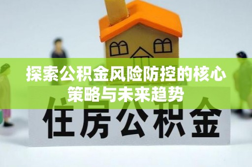 射阳探索公积金风险防控的核心策略与未来趋势