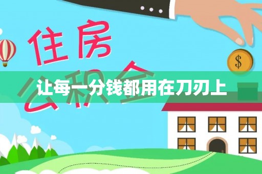 射阳让每一分钱都用在刀刃上