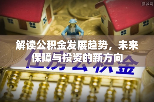 射阳解读公积金发展趋势，未来保障与投资的新方向