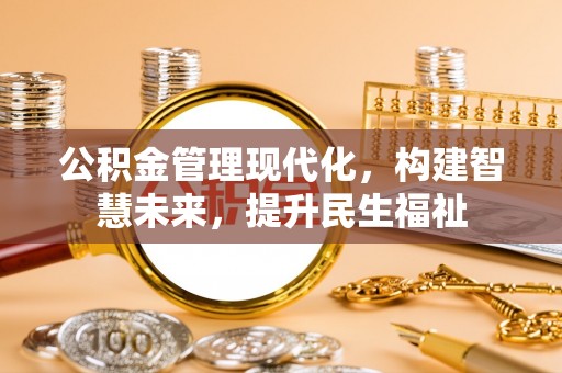 射阳公积金管理现代化，构建智慧未来，提升民生福祉
